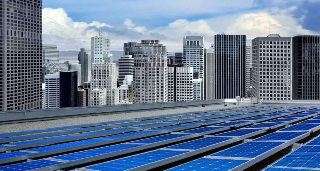 corporate building pv system efficiency of use