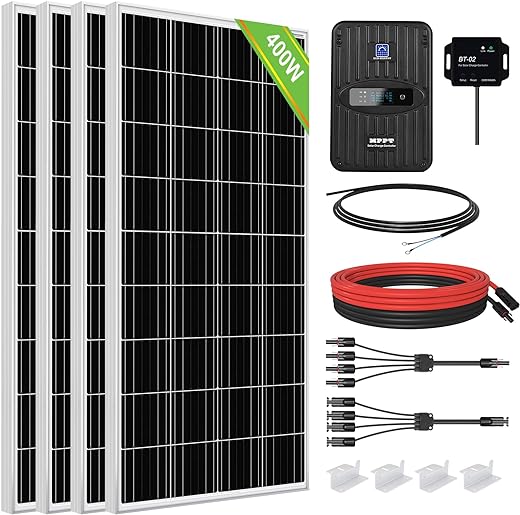 Eco Worthy Watt Volt Premium Solar Panel Kit Pcs W Solar