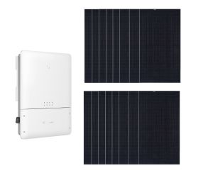 Grid-tied Solar Kit - 6.7 kW Array of REC Solar Modules, 5kW GoodWe Inverter