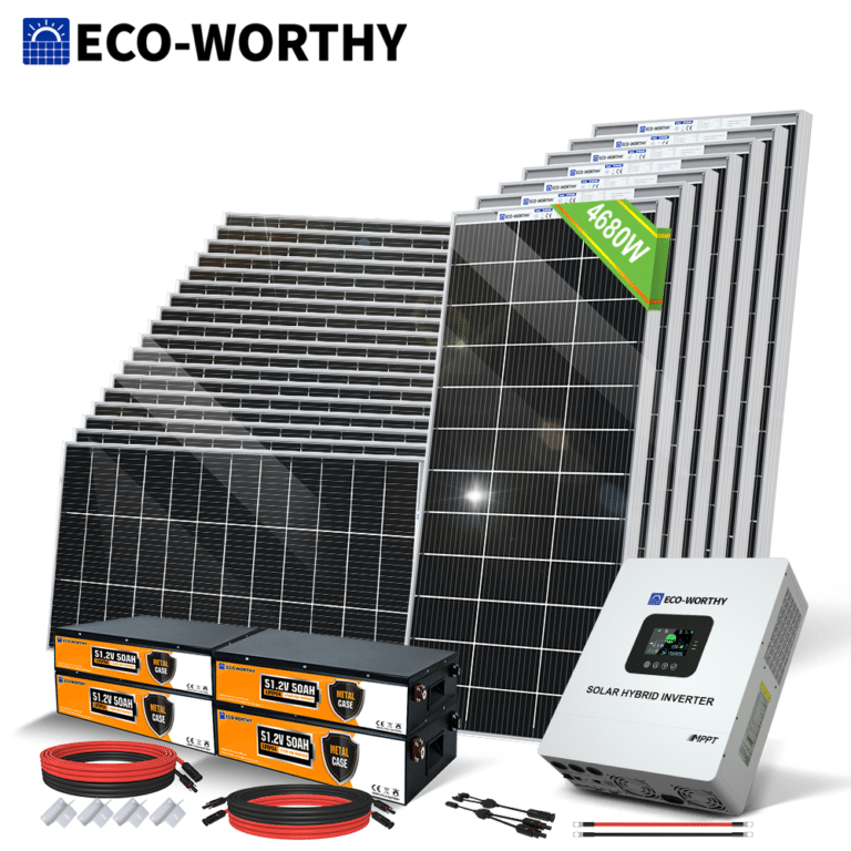 ECO-WORTHY 2000W 3000W 4000W 5000W 48V Solar Panel Kit & 5000W MPPT ...
