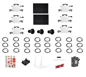 Grid-Tie Solar Power Kit With 9,600 Watts of REC Modules and Hoymiles HMS-2000-4T Microinverters