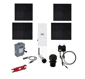 Grid-tied Solar Kit - 12.8kW array of REC Solar Modules and 10kW Solis Inverter