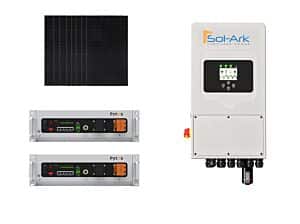 Hybrid Off-Grid / Grid-Tie Solar Kit - 3.2kW of REC Solar, 5kW Sol-Ark, and 10 kWh Pytes Lithium Battery Bank