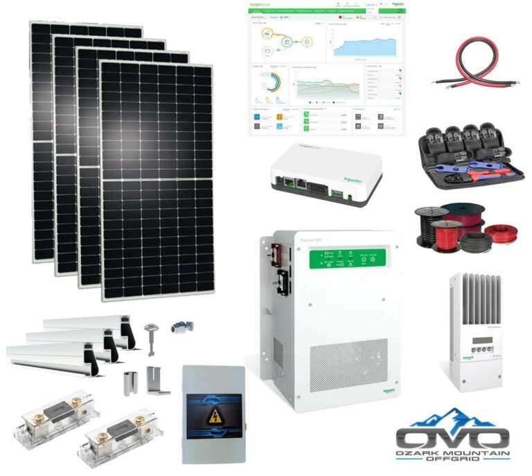 Phase 110 2.2KW Offgrid Solar Kit + 4KW Schneider SW Split Phase 110/220V ...